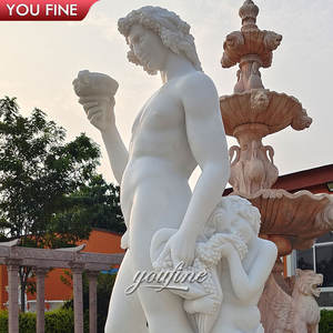 Statua in marmo del dio greco del vino Bacchus - Product Image 5