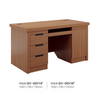 Bureau de travail moderne ModHomi en bois avec tiroirs et armoire de rangement pour le bureau à domicile, table d'ordinateur pour le personnel