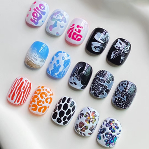 Kit de vernis gel Poke Poke longue tenue, 6 couleurs, végan, sans HEMA, avec <span class=keywords><strong>base</strong></span> de poinçonnage, pour usage professionnel DIY - Product Image 1