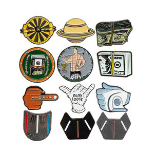 Marqueurs de balle de golf personnalisés de haute qualité avec logo, clip de chapeau de golf en métal, marqueur de balle en forme de pièce de monnaie - Product Image 1