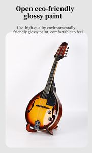 Ventes directes d'usine 26 pouces débutant <span class=keywords><strong>mandoline</strong></span> A4/A5 EQ brillant finition brillante solide épicéa sapele bois populaire pour son prix bon marché - Product Image 6