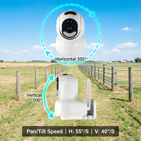 Caméra solaire Tuya 4G CCTV IP66 étanche, tension d'entrée 5V, utilisation extérieure/intérieure pour ferme et jardin