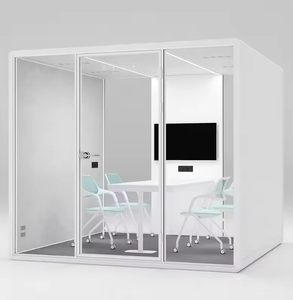 Cabine Acoustique Intérieure Insonorisée <span class=keywords><strong>en</strong></span> Structure Acier, Bureau Préfabriqué Portable, Écologique et Résistant au Feu - Product Image 5