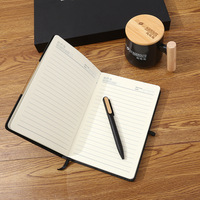 Produit le plus vendu sur Alibaba, ensembles cadeaux promotionnels, logo personnalisé, tasses en bois, carnet avec stylo, ensembles cadeaux d'affaires pour entreprises