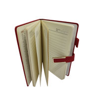 Carnet à couverture rigide personnalisé de couleur rouge classique, journal d'écriture, papeterie pratique, impression personnalisée de carnets