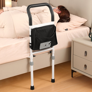 Barandilla Plegable de Acero Inoxidable con Textura de Madera para Cama de Hospital, Asistencia para Levantarse, Venta al por Mayor - Product Image 3