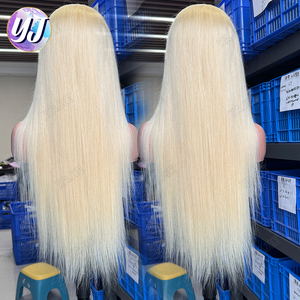 Perruques en cheveux humains 15A originales vietnamiennes, lisses <span class=keywords><strong>613</strong></span>, sans colle, avec dentelle transparente 13x4 13x6, cuticules alignées, vente en gros - Product Image 2