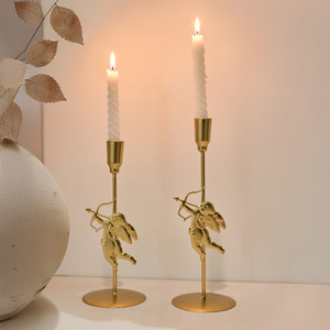 Candelabri in Metallo all'Ingrosso, Decorazione di Alta Gamma per Matrimoni, <span class=keywords><strong>Portacandele</strong></span> Alto Nero e <span class=keywords><strong>Oro</strong></span>, Artigianato per la Casa - Product Image 3