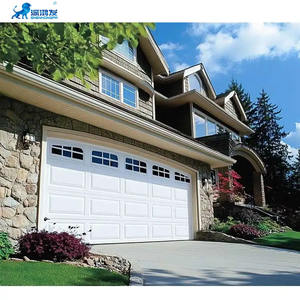 Fenêtres en verre noir isolées en acier galvanisé bois aluminium classique <span class=keywords><strong>Porte</strong></span> <span class=keywords><strong>de</strong></span> <span class=keywords><strong>garage</strong></span> <span class=keywords><strong>sectionnelle</strong></span> électrique - Product Image 5