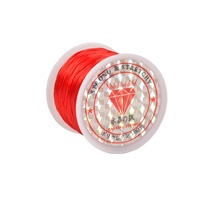 Fil élastique en cristal solide et extensible, cordon pour bracelet de perles, taille 0,8 mm, longueur 45 m