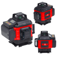Niveau laser rotatif à nivellement automatique vert 360 4D 16 lignes outils de mesure d'arpentage au laser à lignes croisées
