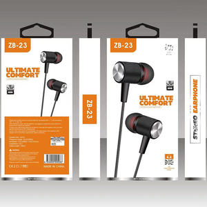 Écouteurs filaires importés avec micro intégré pour DJ, câble métallique, matériaux musicaux bruts, vente en gros d'usine chinoise, offre limitée - Product Image 2