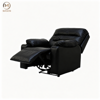MASON Fauteuil de salon de coiffure haut de gamme moderne pour soins du cuir chevelu, inclinable électriquement, avec structure en bois, et siège-canapé pour soins du visage