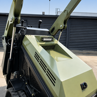 Mini-chargeuse compacte sur chenilles à faible coût avec moteur Kubota pour usage domestique et agricole