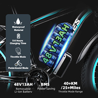 Vélo électrique de montagne sportif à grande vitesse 45 km/h, puissant, 48 V, 1000 W, double moteur, pneus larges 26x4.0, 23 Ah, longue autonomie pour le tout-terrain