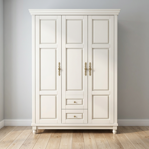 Luxury Modern Three-door Solid Wood Freestanding Easy Assembly Durable Eco-Friendly Large Capacity Bedroom - Product Image 1