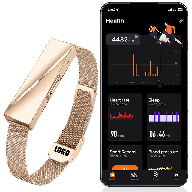 Custom New Health Fitness ETQ01 Wristband Watch Band Straps Fit Mini Men Woman Heart Rate Monitor Tracker Smart Sports Bracelet