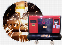 Compresseur d'air à vis tout-en-un 15 kW PM VSD 16 bars, réservoir unique, 2200 tr/min pour machine de découpe laser