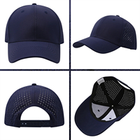 Gorras de béisbol personalizadas con corte láser, gorra de golf impermeable con soporte para pelota