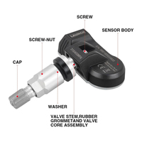 Capteur universel Launch X431 2-en-1 LTR-03 RF en métal 315MHz/433MHz pour système de surveillance de la pression des pneus (TPMS) et réparation de pneus