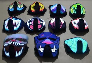<span class=keywords><strong>Maschera</strong></span> LED per Halloween, Casco Luminoso per Feste, <span class=keywords><strong>Maschera</strong></span> da Ballo Luminosa per Festival del Fuoco - Product Image 5