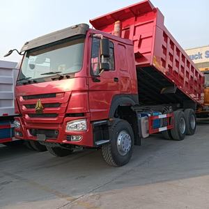 Truk sampah mobil terowongan kanan kendaraan teknik pertambangan 10 roda tangan kedua truk sampah Dump HOWO ekspor - Product Image 5