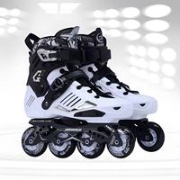 Patins à roulettes de slalom en ligne pour adultes, hommes et femmes, patins fantaisie, support en alliage d'aluminium