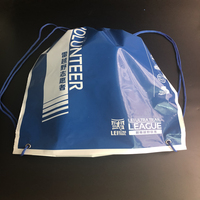 Conception personnalisée de sacs à cordon en plastique pour course à pied sac à dos de rangement de vêtements de natation imperméable et réutilisable prix d'usine