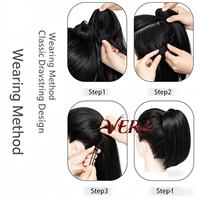 Perruque synthétique haut de gamme en queue de cheval droite avec cordon de serrage, style européen et américain, pour femme, nouvelle, naturelle et volumineuse, avec boucle
