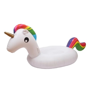 Bouée gonflable licorne 190 cm en PVC pour adultes et enfants, flotteur à chevaucher, pour la plage, le lac, la maison et l'extérieur, capacité 100 kg - Product Image 4