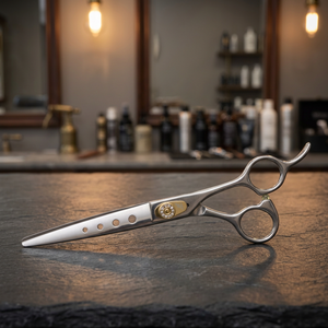 Ciseaux de coiffure professionnels FMZ-32 de 6,0 pouces, design élégant, pour coupe droite et effilage, ultra-affûtés – Offre Spéciale - Product Image 2