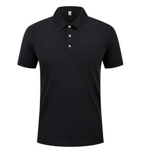 Chemise de tennis en piqué de coton à manches courtes pour hommes, vêtements élégants et décontractés, polo de golf - Product Image 2