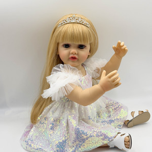Muñecas Bebé Reborn <span class=keywords><strong>de</strong></span> <span class=keywords><strong>Silicona</strong></span> <span class=keywords><strong>de</strong></span> 55 cm, Muñecas Realistas <span class=keywords><strong>de</strong></span> Bebé, Muñecas <span class=keywords><strong>de</strong></span> Juguete con Función Musical, Oferta Especial Yeezwood - Product Image 4