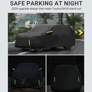 Telo Copriauto Antivento Compatibile con <span class=keywords><strong>Toyota</strong></span> <span class=keywords><strong>Rav4</strong></span> 2019-2024, Protezione per Tutte le Stagioni, Impermeabile, Anti-UV, Anti-Polvere e Anti-Neve, per Esterni - Product Image 5