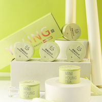 Custom Mixed Smaak Thee Macaron Kleur Geschenkdoos Met Kleine Thee Kan Ronde Aluminium Metalen Pot