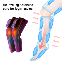 Masseur de jambes sans fil BISD BISD-X301 avec batterie 2000 mAh – Appareil de massage électrique sans fil à compression d'air pour mollets, idéal pour la maison (parfait comme cadeau)