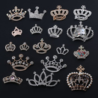 Kit de Décoration DIY pour Bijoux : Perles Lettres Série Couronne, Strass Faits Main, Accessoires en Alliage Électroplaqué
