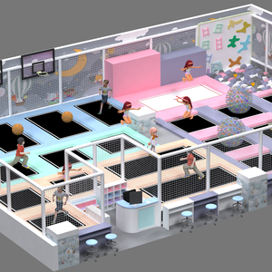 Thương hiệu nhảy trong nhà hình chữ nhật không thấm nước Thảm Trampoline nhà sản xuất Trampoline PARC & trampolin adultos - Product Image 1