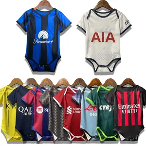 Conjunto de futebol de bebê unissex de secagem rápida, camisa retrô respirável com estampa digital, roupa para bonecas, 2024