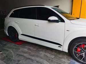 ชุดบอดี้ <span class=keywords><strong>Q7</strong></span>แบบกว้างสไตล์ <span class=keywords><strong>ABT</strong></span> สำหรับรถ Audi <span class=keywords><strong>Q7</strong></span> 2016-19อุปกรณ์แต่งคิ้วล้อหน้าสภาพใหม่ - Product Image 4