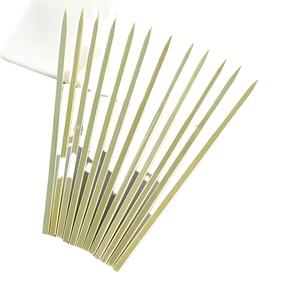 Brochetas Planas de Bambú Natural Biodegradable para Barbacoa, <span class=keywords><strong>Kebab</strong></span> y Otros Alimentos - Product Image 4