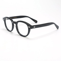 Monture de lunettes classique vintage rétro pour homme en acétate, monture ronde, Gafas Ochialli Lunettes Ottica