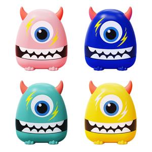 Tampon nominatif en plastique pour enfants, motif monstre de dessin animé, pour vêtements de bébé de maternelle, mignon, vente en gros - Product Image 1