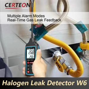 AS-W6 เครื่องตรวจจับแก๊สฟรีออน LCD 0-1000PPM ใช้แบตเตอรี่ สำหรับ R22 <span class=keywords><strong>R32</strong></span> R134a โรงงานและในบ้าน เครื่องรั่วสารทำความเย็น - Product Image 4