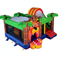 Château gonflable commercial en PVC avec toboggan pour enfants, idéal pour les fêtes en extérieur