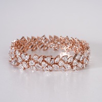 Pulsera de Oro Sólido de 14K con Esmeraldas Amarillas/Blancas/Rosas, Joyería con Diamantes Cultivados en Laboratorio para Mujer, Diseño Elegante y Lujoso, Certificado IGI