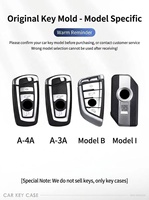 Vente en gros de coques de clé de voiture intelligentes antidérapantes en alliage de zinc pour BMW, coque de protection pour clé à 3 boutons pour E90 F30 G20 X3 X5 X7