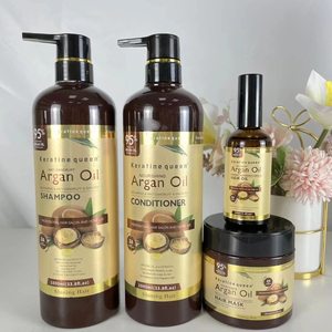 Private Label cura dei capelli Set <span class=keywords><strong>con</strong></span> olio di Argan cheratina OEM <span class=keywords><strong>Shampoo</strong></span> balsamo Kit per la crescita dei capelli e la salute del cuoio capelluto <span class=keywords><strong>Shampoo</strong></span> per capelli - Product Image 1