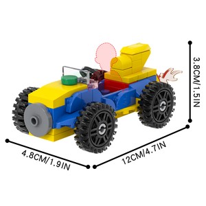 MOC1763-1772  <span class=keywords><strong>Mario</strong></span> Luigi <span class=keywords><strong>Kart</strong></span> <span class=keywords><strong>Yoshi</strong></span> Serie de Juegos, Bloques de Construcción de Plástico para Armar, Modelo Educativo Coleccionable, Regalo para Niños - Product Image 5
