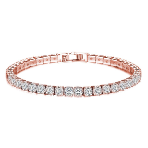 Pulsera <span class=keywords><strong>de</strong></span> tenis clásica y moderna con circonitas cúbicas, chapada en <span class=keywords><strong>oro</strong></span> sobre cobre, cadena ajustable, brazalete <span class=keywords><strong>de</strong></span> circonitas, regalo <span class=keywords><strong>de</strong></span> joyería unisex - Product Image 6